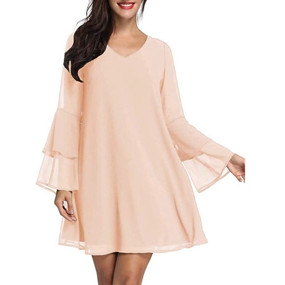 light pink tunic dress